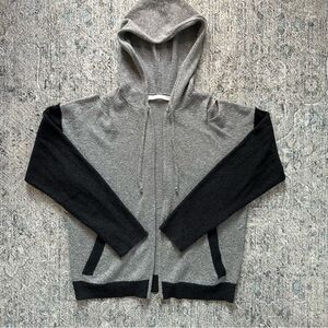 One Grey Day Zip Up Cold Shoulder Size Small